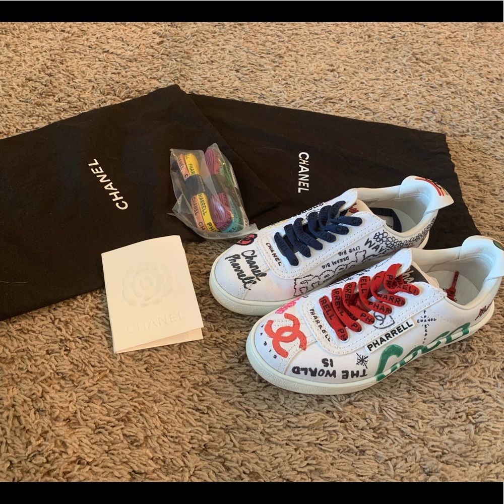 Chanel pharrell sneakers women 5(34.5)